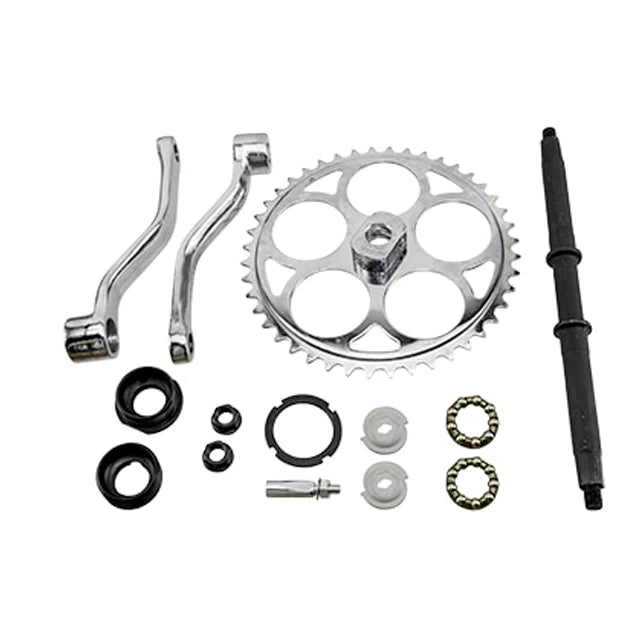 Motorized Bicycle 3 piece wide crank kit