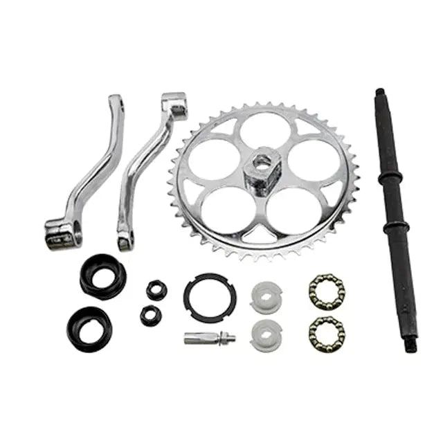 Motorized Bicycle 3 piece wide crank kit
