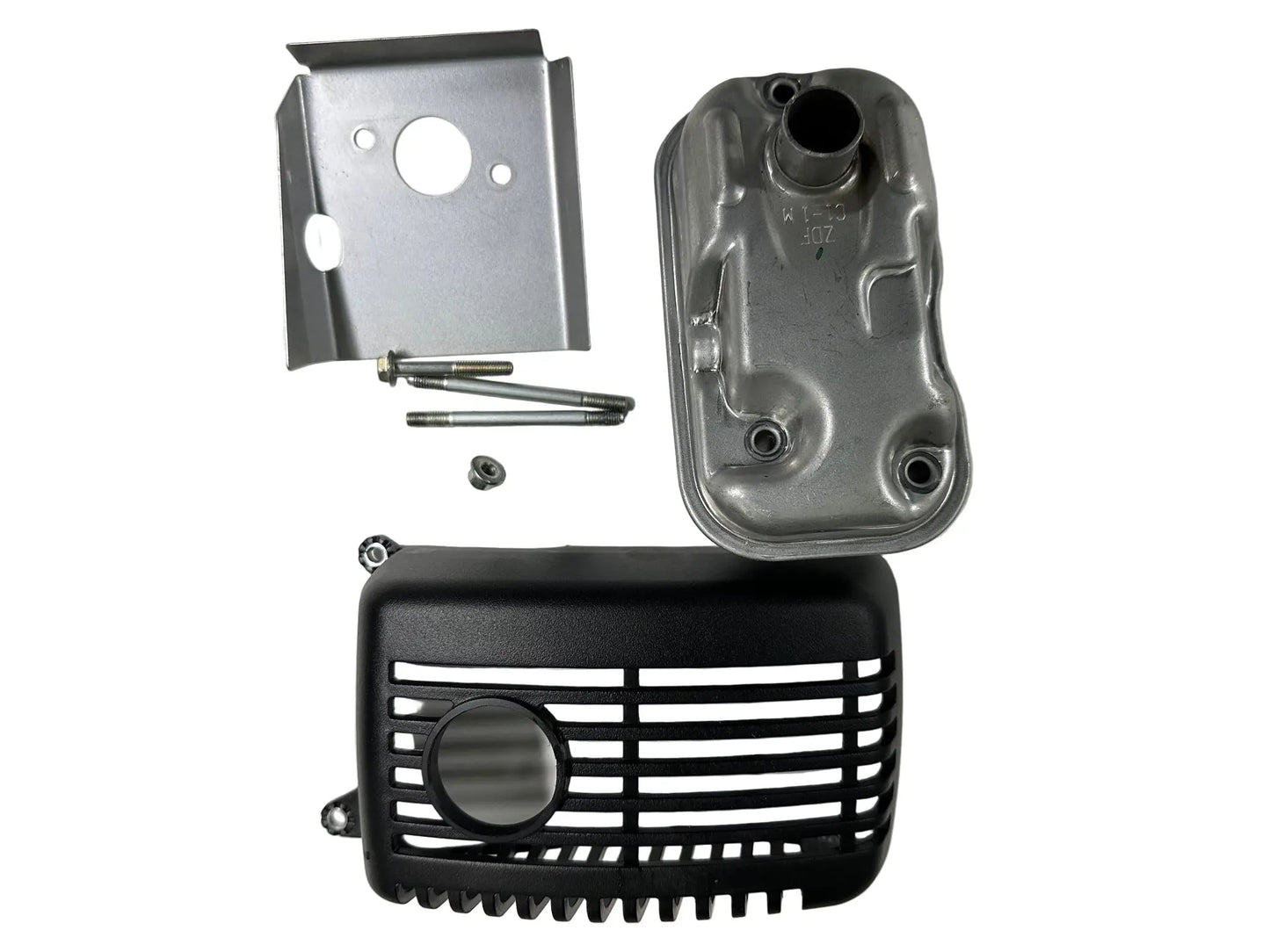 OEM Genuine Honda Muffler, grille and hardware gxh50 - Motorized Bike Parts