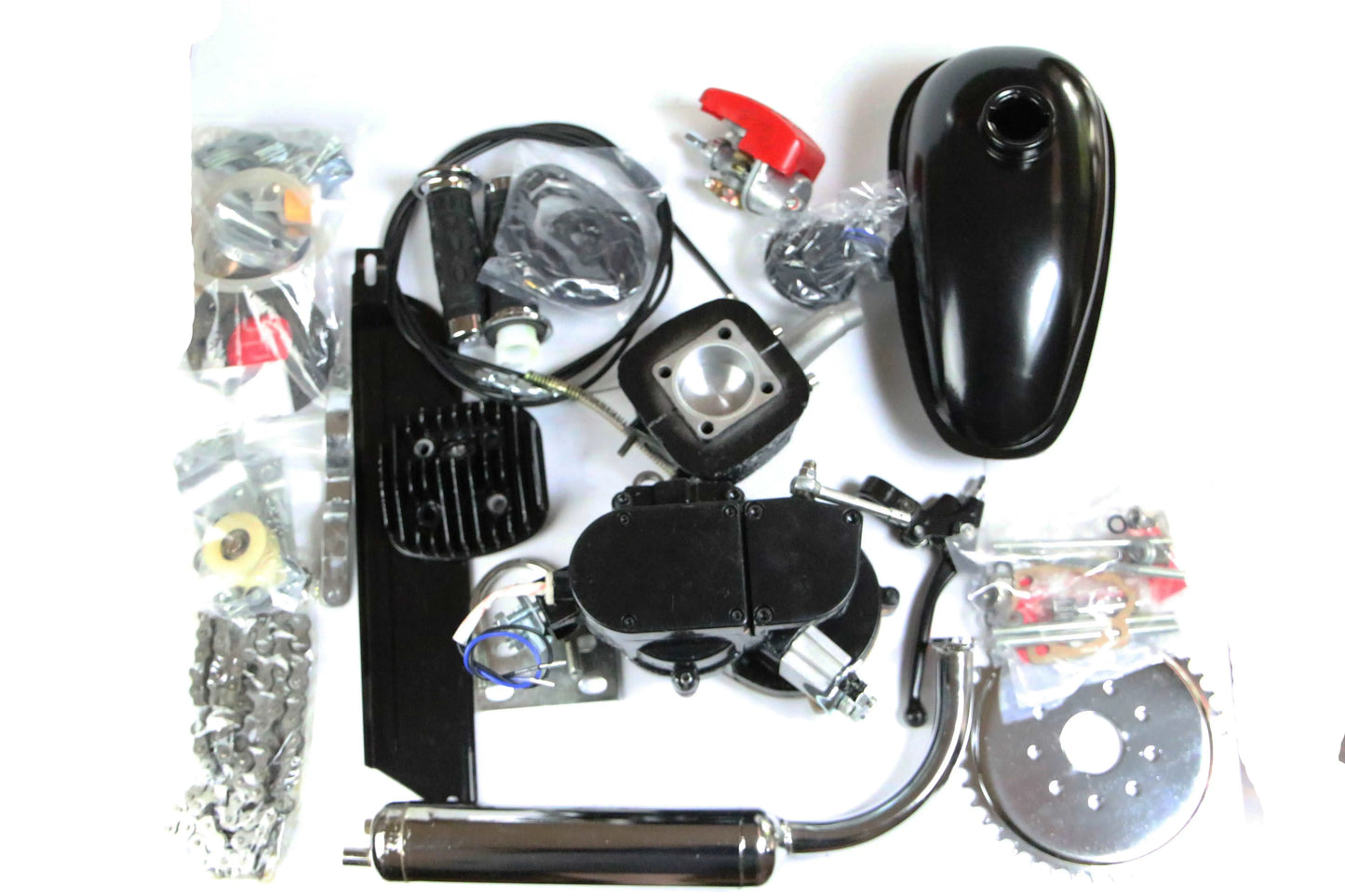 DIY Basic 2 Stroke Motorized Kit with Bike - Motorized Bike Parts