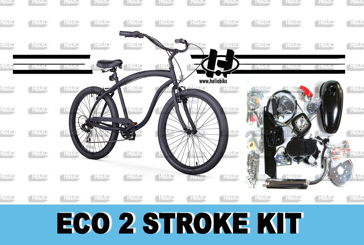 DIY ECO 2 Stroke Motorized Kit with Bike