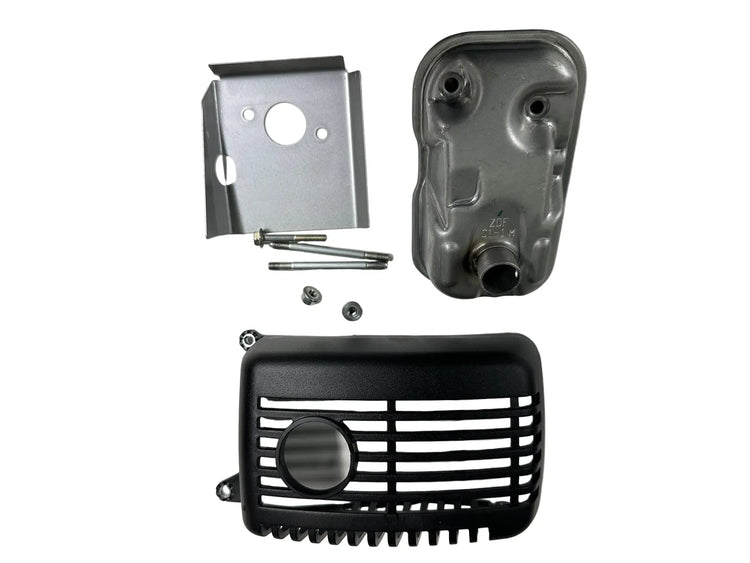 OEM Genuine Honda Muffler, grille and hardware gxh50 - Motorized Bike Parts