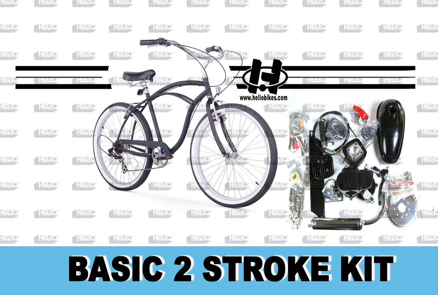 DIY Basic 2 Stroke Motorized Kit with Bike