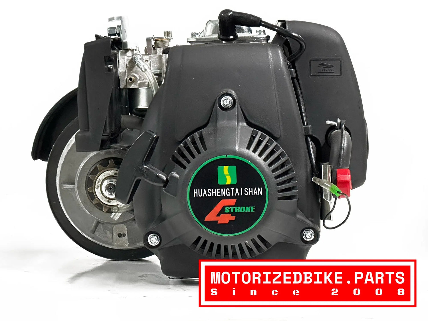 NEW Helio 49cc 4 Stroke Motor and Gearbox Combo - Motorized Bike Parts
