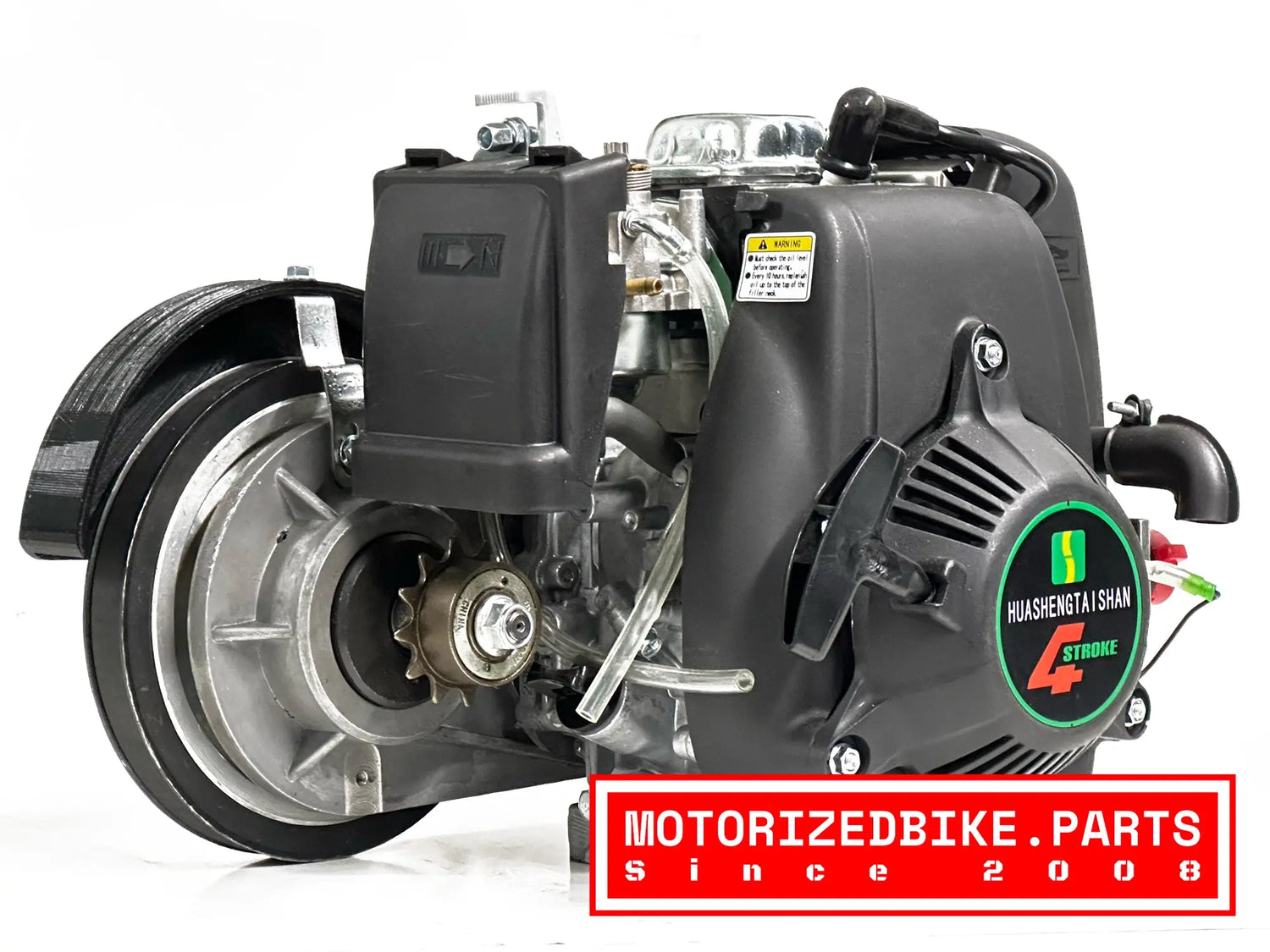 NEW Helio 49cc 4 Stroke Motor and Gearbox Combo - Motorized Bike Parts