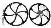 Motorized Bicycle Mag Wheel Wheels with sprocket Black