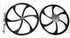Motorized Bicycle Mag Wheel Wheels with sprocket Black
