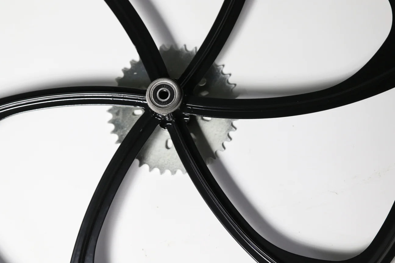 Motorized Bicycle Mag Wheel Wheels with sprocket Black