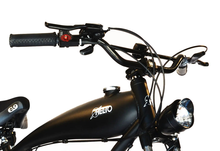 Helio Motobar and Stem Motocross style handlebar - Motorized Bike Parts